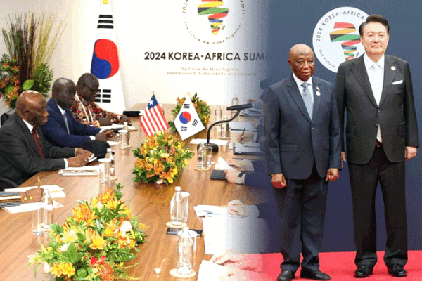 Boakai-Calls-For-South-South-Cooperation-Holds-Bilateral-Talks-With-Korean-Leader