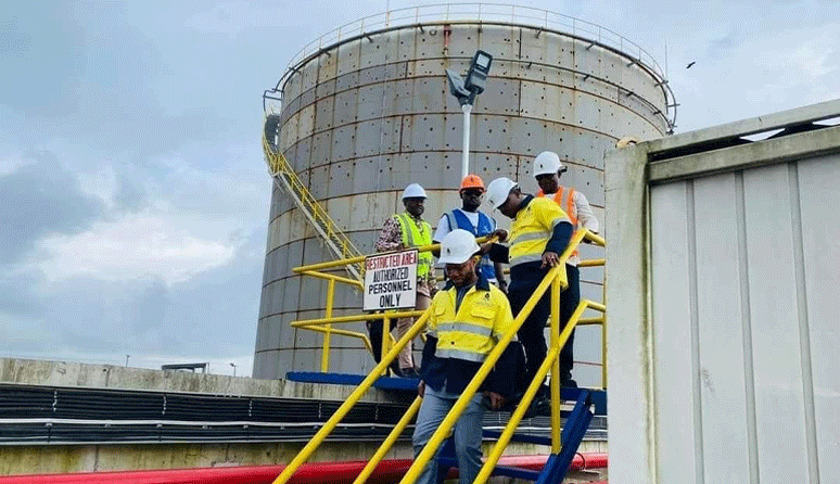 LPRC-Boss-Inspects-Construction-Of-Petroleum-Tank