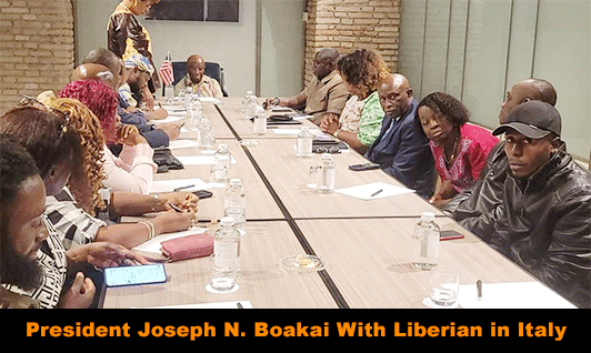 Boakai-Meets-With-Liberians-In-Italy.…Commits-To-Appoint-New-Ambassador