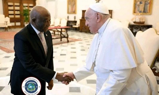 Boakai,-Pope-Francis-Hold-Talks