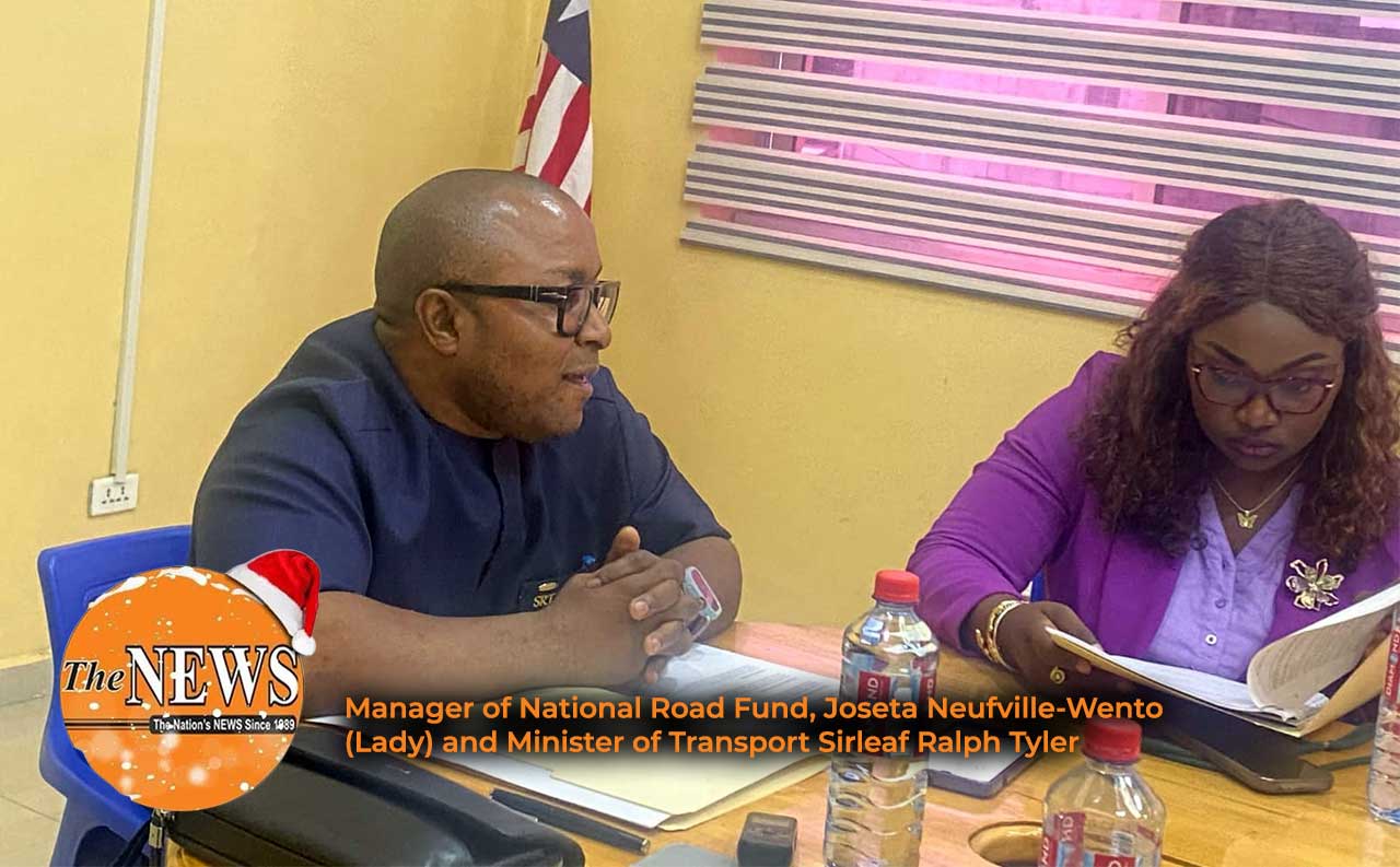 Manager-of-National-Road-Fund,-Joseta-Neufville-Wento-(Lady)-and-Minister-of-Transport-Sirleaf-Ralph-Tyler