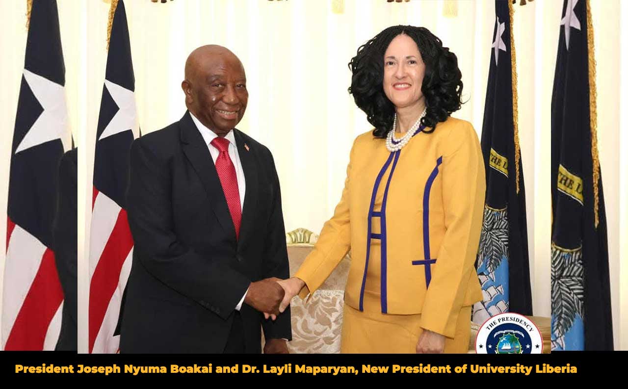 President-Joseph-Nyuma-Boakai-and-Dr.-Layli-Maparyan,-New-President-of-University-Liberia