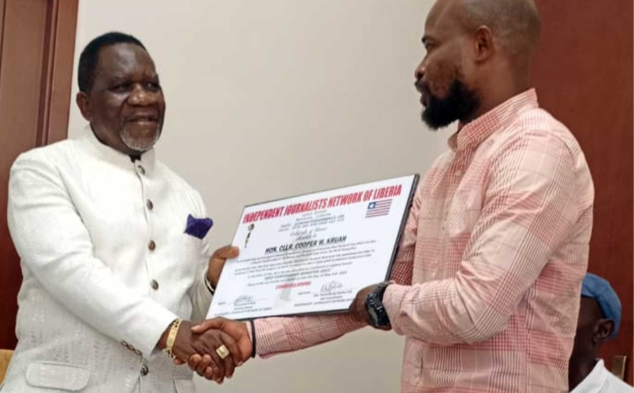 Liberia's-Labour-Minister-Cllr.-Cooper-W.-Kruah,-Sr