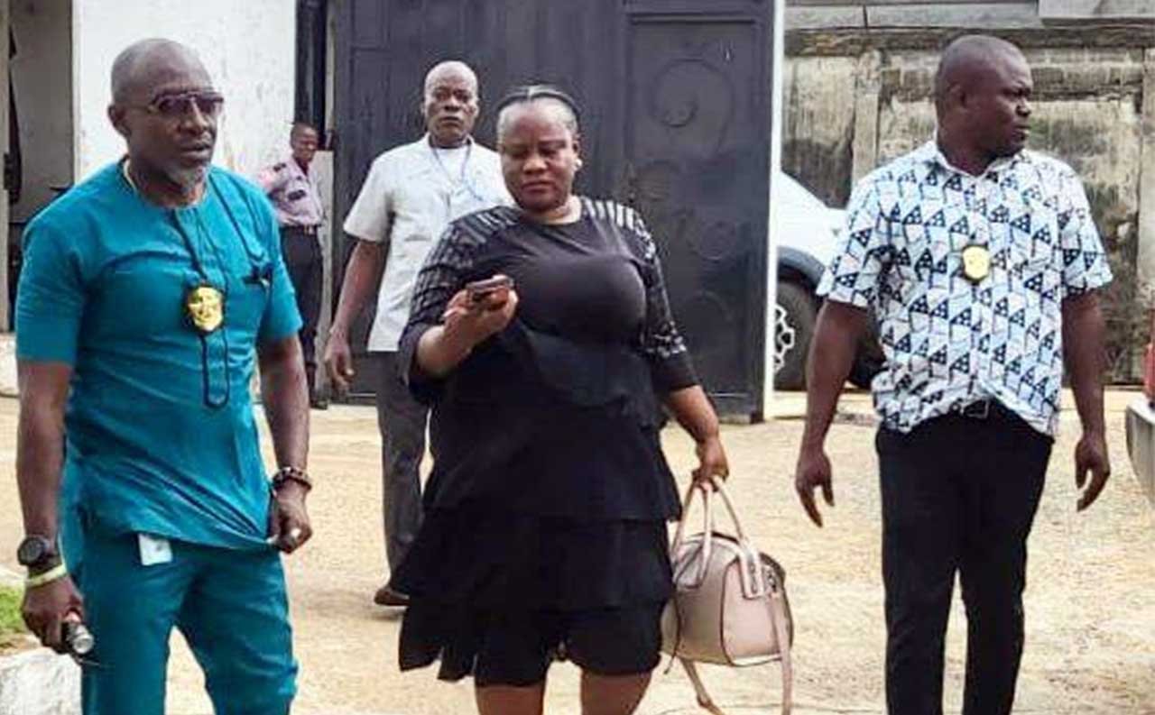 Madam-Sonita-Dangan,-Head-of-Instruction-and-Curriculum-at-MCSS,-Escorted-To-LACC-By-Investigators