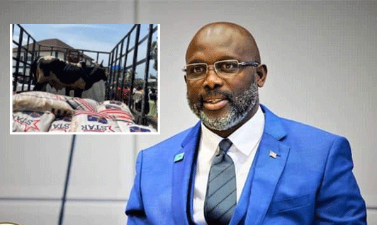 President-George-Manneh-Weah-Sympathy-GiftLate-First-Lady-Nancy-Doe’s-Family