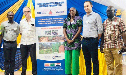 the-Ministry-of-Public-Works,-and-the-Swedish-Government-Launch-Village-Access-Roads--in-three-counties-in-Liberia