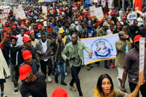 CDC-Youth-League-Joined-STAND-In-Pre-Protest-Match-July-17-protest-in-Liberia