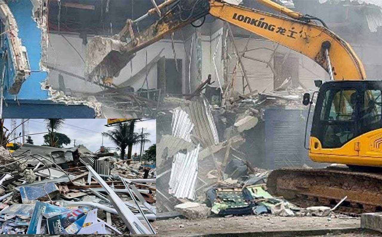 CDC-Displaced-Party-Headquarters-In-Ruins