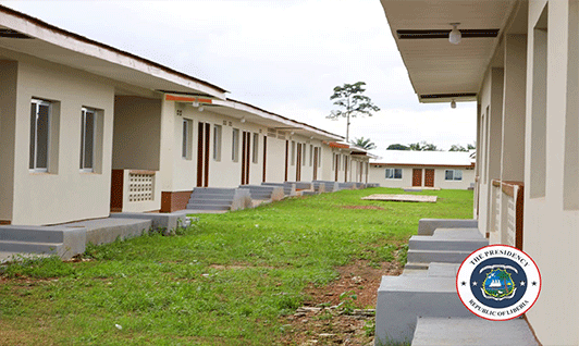 President-Joseph-Nyuma-Boakai-Sr-Refurbished-Army-Barracks-Dedicated-In-Nimba,-Margibi
