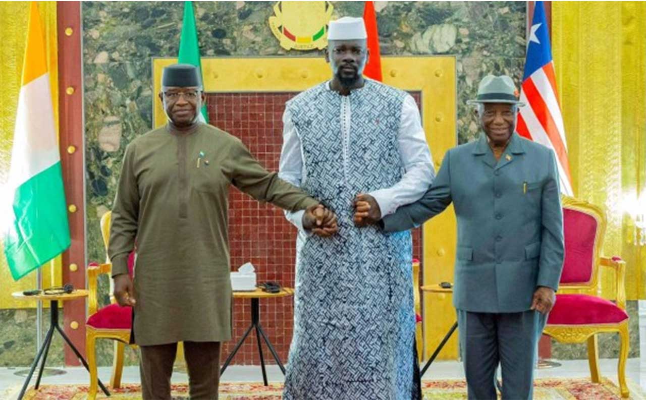Settling-The-Border-Disputes-Amicably-President-Boakai,-Doumbouya-Bio-Pledge-Regional-Stability
