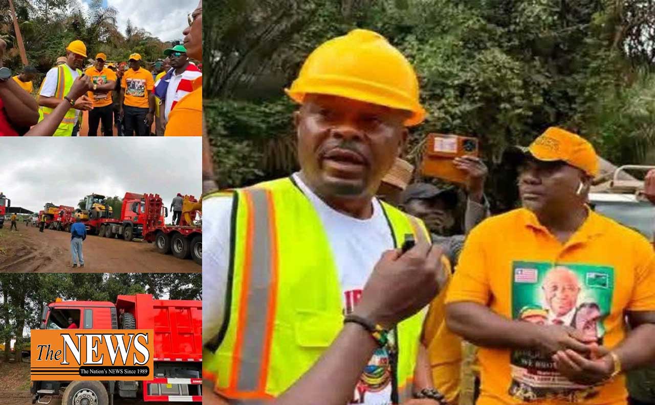 River-Gee-County-Liberia-Receives-Yellow-Machines-For-Road-Development